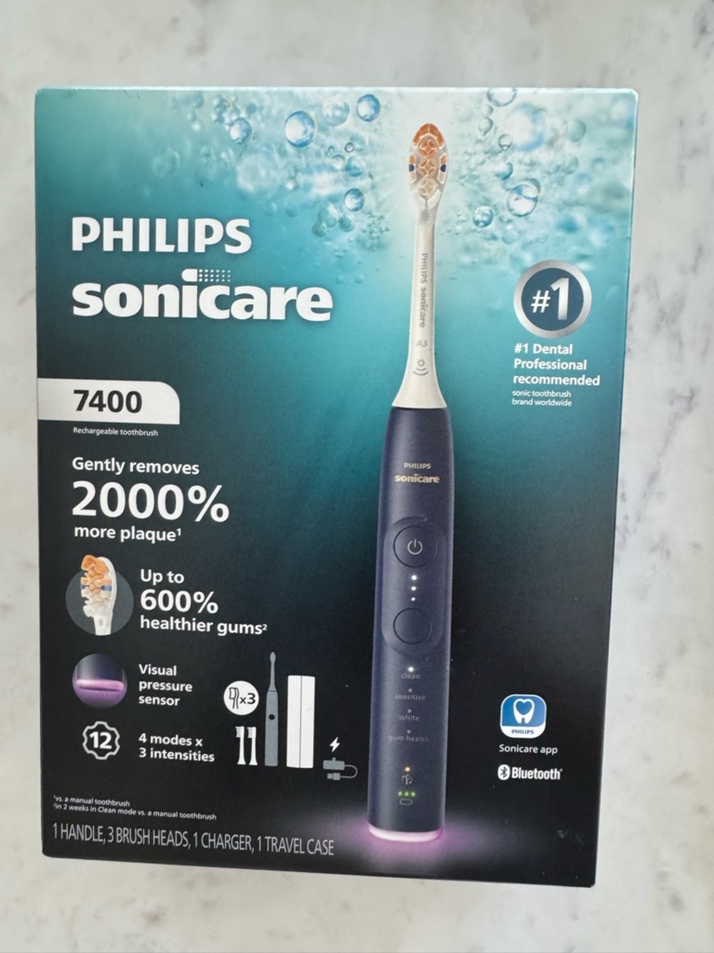 Philips Sonicare 7400 Electric Toothbrush- blue- NEW unopened Sealed